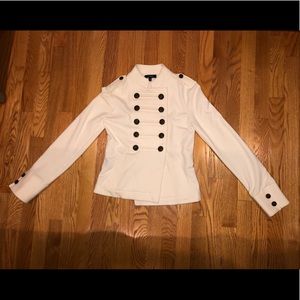XS Express Double Breasted Short Cream Jacket